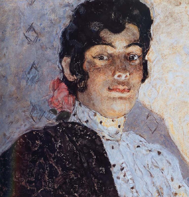 Alexander Yakovlevich GOLOVIN The Woman of spanish had on a shawl Black